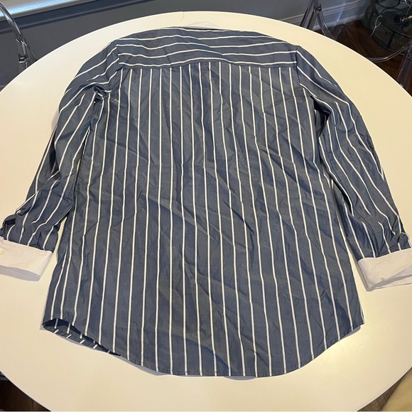 ATM Blue and White Stripped Button Down - XS - Picture 6 of 7